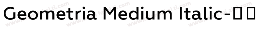 Geometria Medium Italic字体转换